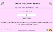 Verifica del Codice Fiscale