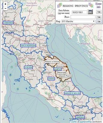 Selezione di una Regione